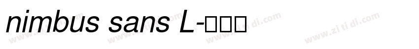 nimbus sans L字体转换